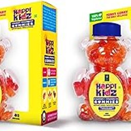 BRITISH LIFE SCIENCES PVT LTD ; Nutrition For A Healthy Beginning Happikidz Calcium + Vitamin D Gummies For Kids (60 Count Gummy Bears) - Strawberry (Pack of 2)-11