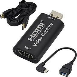 HCFeng 4K HDMI Audio Video Capture Adapter with USB and HDMI Extension Cable HDMI to USB 2.0 Record Capture Device for Game Live,Streaming Broadcasting, Video Conference, Teaching(Black)-17