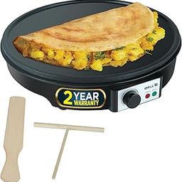 iBELL CRISP300 Dosa Maker Machine, Electric, For Dosa, Roti, Chapati, Paratha, Uthappam, Omelette, Pancake, 31cm Non-Stick Cooking Plate, 2 Years Warranty (Black)-25