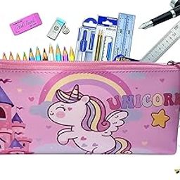 Cute Unicorn Theme Pencil Stationery Pouch - 1 Pcs-image-53