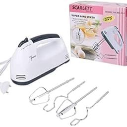 ABR Mall Scarlett Electric 7-Speed Hand Mixer with Stainless Blender | Cake/Cream Mix Beater | Kitchen Food Blender-13