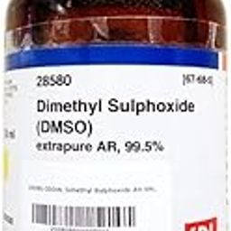 SRL Dimethyl Sulphoxide (DMSO) extrapure AR Grade, 99.5%, 500ml, CAS 67-68-5, Molecular Formula : C2H6SO, Molecular Weight : 78.13, Storage: Room Temperature, Shelf Life : 60 Months for laboratory use-28