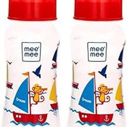 Mee Mee Premium Baby Feeding Bottle, 250ml, Red (Pack of 2)-picture-18
