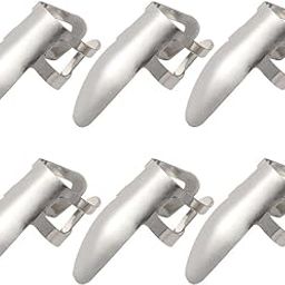 UJEAVETTE® 6pcs Stainless Steel Plectrums Finger Picks for Guitar Banjo Ukulele-image-22