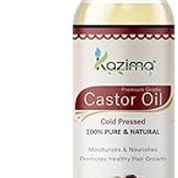 KAZIMA Cold Pressed Extra Virgin Castor Oil for Hair Growth | Moisturizes Skin and Reduces Wrinkles | 100% Pure Castor Oil Cold Pressed for Skin and Hair | 200 ml-image-3