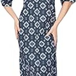 Zenith Text Impex’s Embroidered Neck Full Length 100% Cotton with Long Sleeves Nightie/Maxi/Night Gown-image-64