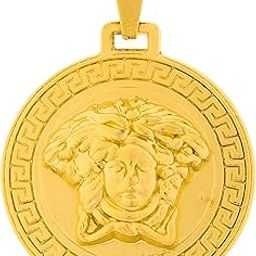 Pendant for Men Gold Plated Round Hip Hop Trendy Men's Fashion Jewellery-image-66