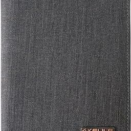 Passport Holder/Cover with RFID Blocking Card Cash and Boarding Pass Slots Leather Free Wallet Women and Men – Gray Color-25