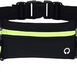 Running Waist Bag with Water Bottles – Waterproof Sports Fanny Pack with Phone Holder & Adjustable Strap (Green)-image-91