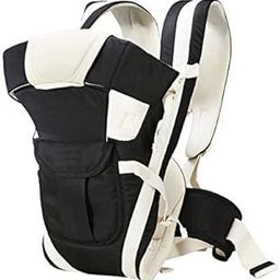 GINAT IMPEX Kids Adjustable Hands-Free 4-in-1 Baby Carrier Cum Kangaroo Bag/Sling Bag with Ergonomic & Comfortable Head Neck & Hip seat Support & Buckle Straps for Max Weight up to 15Kgs (Black)-image-33
