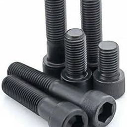 LT TVS - Allen Bolt M12 Socket Head Cap Screws || Machine Tread|| Allen Socket Drive || Alloy Steel Finish Black Oxide Pack of (60, 40mm)-picture-18
