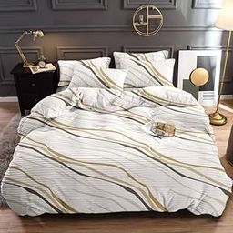 MORADO 190 GSM Flannel Super Soft Warm Double Bed Quilt Cover/Duvet Cover/Rajai Cover/Blanket Cover for Winters with Zipper - 90x100 Inches, Cream-image-28