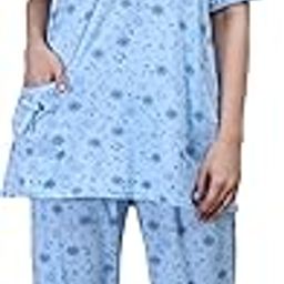 Pajama Set for Women, Nightwear Sleeping Suit with Short Sleeves-image-88