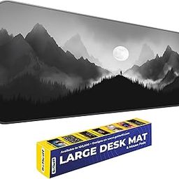 Trading Mantras Luna Edge Silent Watch - 80X33CM Extended Large Mouse Pad with Stitched Edges & Non-Slip Rubber Base - Perfect Gaming Mouse Pad & PC Gaming Setup Mat - Essential Gaming Accessories-6