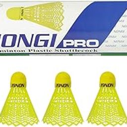 Pro Shuttlecocks (5 Yellow Plastic) for Outdoor Indoor Sports-15