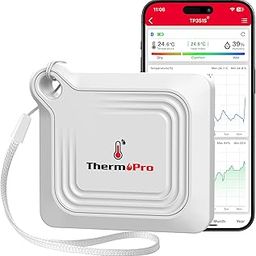 ThermoPro TP351 Bluetooth Hygrometer Thermometer for House, 80M Temperature and Humidity Monitor, Remote App Control Humidity Temperature Sensor, 2-Year Data Storage Export for Greenhouse Room Home-image-19