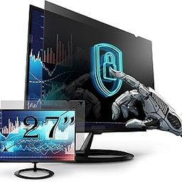 Privacy Screen Filter for 27 Inches Desktop Computer Widescreen Monitor with Aspect Ratio 16:9. Anti Glare and Anti Blue Light Protection-10