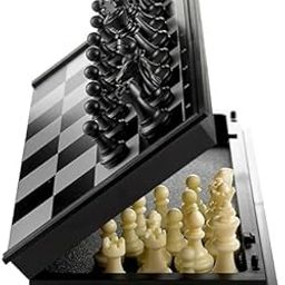 classic-hub Royaldeals 9.8 Inch Portable Travel Chess Set Magnetic Folding Chessboard Small Chess Board Game Sets Strategic for Teens Adults Beginners-picture-27