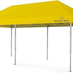 20 x10 ft/ 3x6 Mtr. [Standard 35 Kgs] Garden Pop Up Gazebo Canopy Tent - Outdoor Gazebo Tent, Folding Tent for Outdoor, Lawn with Waterproof & UV Protection Roof -Yellow-image-29