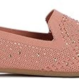 Rhinestone Embellished Pull Tab Loafers-image-74