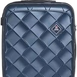 Polycarbonate Jupitor Navy Blue Textured Hard Shell Luggage Trolley Bag With 360 Degree Rotatable 8 Wheels And Tsa Lock, 24 Inch, 65 CM Medium-picture-17