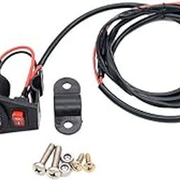 EN-VOLANT 2-USB Car Motorcycle Cell Phone GPS Power Supply Socket Charger & Switch-31