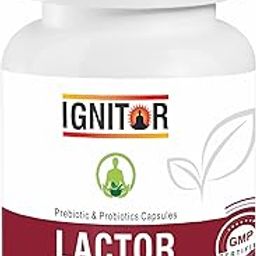 IGNITOR Prebiotic & Probiotics Supplement Capsules - For Men Women | Lactor | 60 Capsules-21