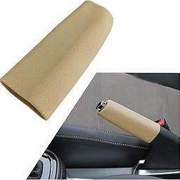 SEMAPHORE® Car Handbrake Soft Rubber Cover Non-Slip Wear-Resistant Silicon Handbrake Protective Cover(Beige) Compatible with Mahindera XUV500-16