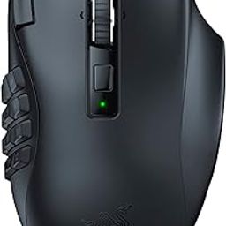 Razer Naga V2 HyperSpeed Wireless MMO Gaming Mouse: 19 Programmable Buttons - HyperScroll Technology - Focus Pro 30K Optical Sensor - Mechanical Mouse Switches Gen2 -RZ01-03600100-R3A1-image-1