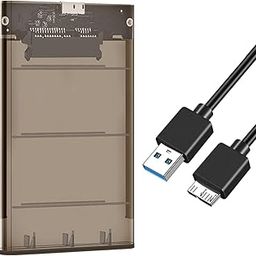 CALANDIS 2.5Inch External Hard Drive Enclosure Ssd Enclosure 5Gbps Sata to USB 3.1 Brown-66