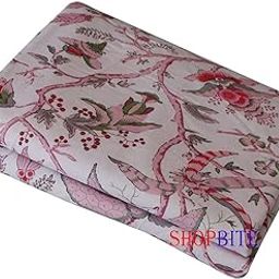 AQRATE 100% Cotton Double Bed Reversible Comforter/Blanket/Quilt/Duvet/Dohar Lightweight, All Weather Double Bed Dohar (RED, Single)-30
