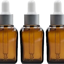 Happy Packaging 30ML Amber Square Empty Glass Bottle | Glass Dropper | Silver Matt Sleeve | Silcon White Teat | Refillable | Leak Proof For Essential Oils | DIY Perfumes | DIY serums (3)-47