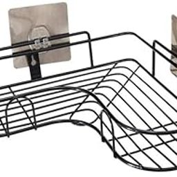 DEPOFF Bathroom Organiser Without Drill, Metal Corner Shelf Adhesive Stand, Shampoo Holder Rack for Bathroom Accessories, Multipurpose Wall Shelf 1-Pc-image-99