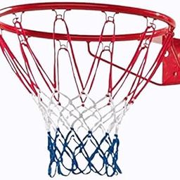 Elk Power 113B Professional Basketball Ring with Net | Heavy-Duty Wall Mount Hoop for Outdoor & Indoor Play | Size 7 Ball Compatible (46cm Diameter) All-Weather Nylon Net-18