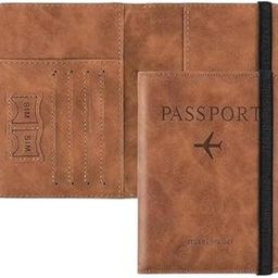 PU Leather Passport Cover & Travel Wallet – RFID Protected Travel Document Organizer with Card Slots, Currency Pocket, Ticket Holder, Premium Passport Case (Multicolor)-image-81
