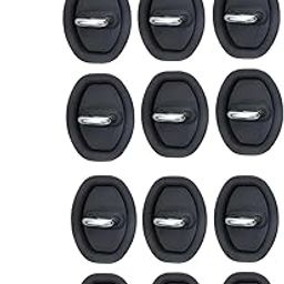 12 Black Silicone Car Logo Door Latch Protectors, Door Guard for Car, Car Door Handle Protector, Car Wiper Hole Protector Pad, Car Accessories for Quiet Driving Experience-image-30