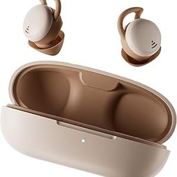 Sleep Earbuds,Sleep Headphones Wireless Bluetooth 5.3 Sleep Earbuds for Side Sleepers Noise-Blocking Sleeping Headphones Earplugs for Side Sleepers 6H Playtime with Comfortable Fit for Sleeping Brown-40
