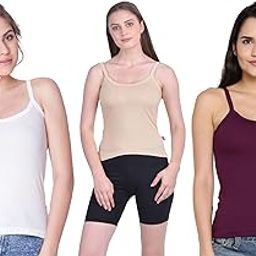 dollar missy Women Camisole Shilpa Pack of 3 Multicolor (8205203387206_MMBB-351-R3-WH-SK-WN-PO3_S)-picture-3