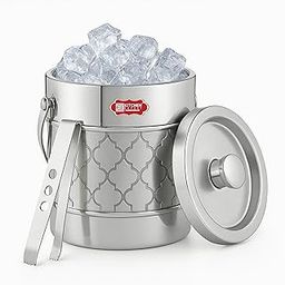 Kitchen Expert Insulated Ice Bucket | 1.5 LTR | Steel Bucket with Tong and Lid | Insulated Bar Box | Ice Cube Holder | Bar Accessories | for Bar & Home-image-17