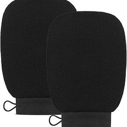 PARABRAHMA Body Scrubber Exfoliator Mitt for Use at Shower or Bath - Exfoliating Body & Face Dead Skin Remover - Korean Style Exfoliating Women & Men Washcloth(Pack Of (Free Size, 2)-16
