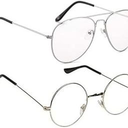 Aviator and Round sunglasses for men and women combo pack of 2-image-18
