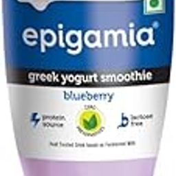 Epigamia Blueberry Smoothie, 180 ml | Real Fruits, Zero Preservatives| Protein Source| Lactose Free| Greek Yogurt Smoothie-image-68