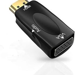 HDMI to VGA Converter with Audio Cable Male to Female for PC Laptop Tablet Support HDTV Adapter (White)-28