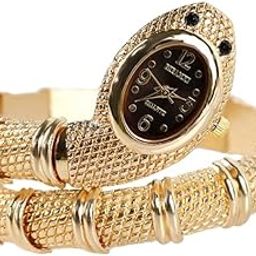 Snake-Shaped Watch for Women | Creative Alloy Quartz Analog Wristwatch | Stylish Personalized Bracelet Watch for Girls & Ladies-image-53