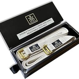Samadhaan Double Thickness Short and Long Adjustable Yoga Strap with Carrying Box. Useful for Daily Stretching, Yoga, Pilates, Physical Therapy and Fitness - Combo of 2 (12ft and 6ft)…-image-98