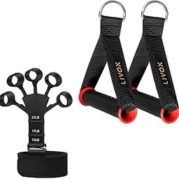 LIVOX Finger Exercise Equipment, and Gym Exercise Handles for Men & Women Home Gym Workout Use (Multicolour)-image-71