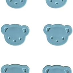 SYGA Children's Safety Pin Protective Equipment Child Safety Pin Cartoon Bear Heart Bow Baby Slobber Towel Pin (Bear Blue)-picture-27