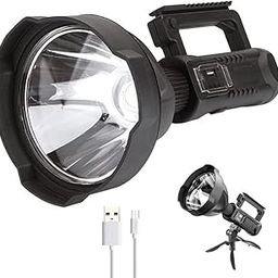 Scizor Rechargeable Spotlight Flashlight 100000 Lumens with Tripod IPX5 Waterproof Handheld Spotlight 4 Modes Search Light for Camping, Fishing, Hunting, Hiking, Emergency&Other Outdoor Activities-23