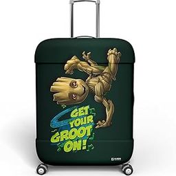 Marvel I Am Groot Luggage Cover | Polyester Travel Suitcase Cover | Washable and Stretchable Suitcase Protector | 18-22 Inch | Small | Green-image-76