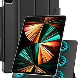 Amazon Basics Magnetic Case for Apple iPad Air 13 inch M2 2024, iPad Pro 12.9 inch (6th Gen 2022/ 5th Gen 2021) | Slim Trifold Stand, Supports Pencil & Pencil Pro, Flip Cover (Black)-7